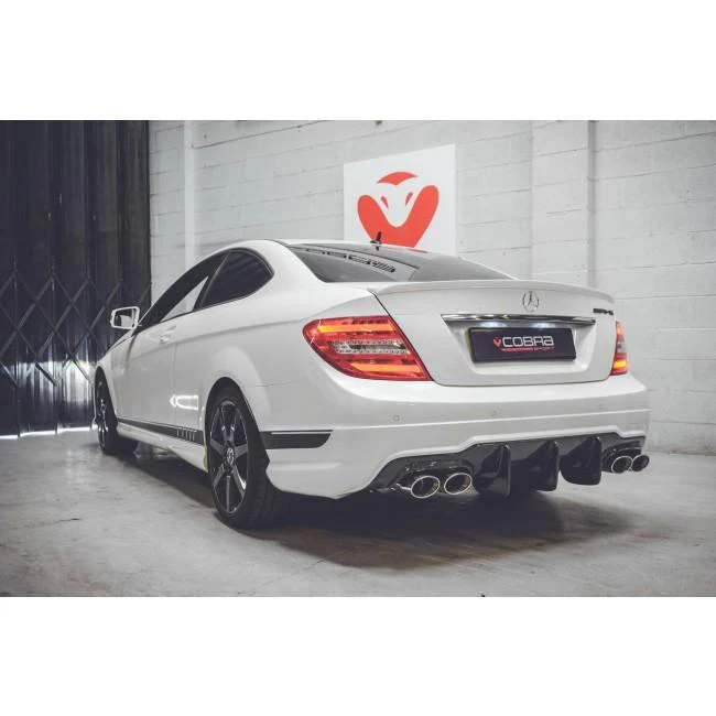 Mercedes W204 C180 (1.6 Litre Turbo Petrol) AMG Quad Performance Exhaust - Image 6