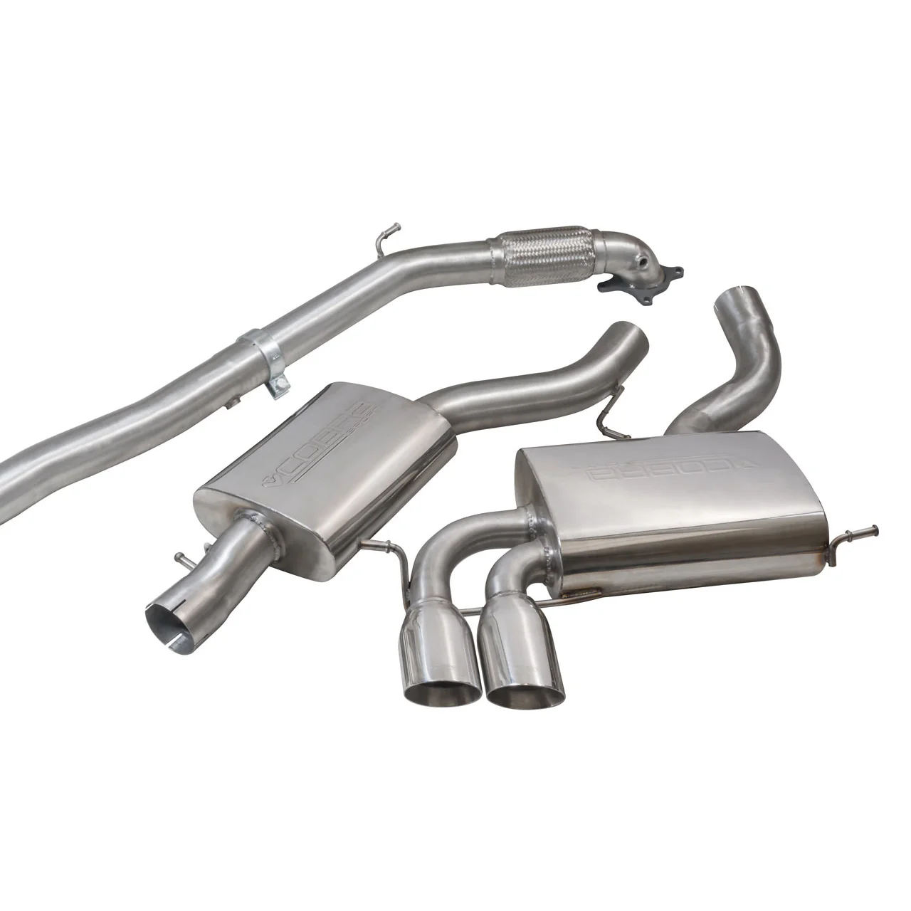 Audi A3 (8P) 2.0 TFSI Quattro (3 Door) Turbo Back Performance Exhaust - Image 10