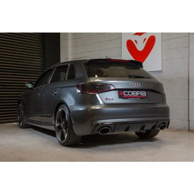 Audi RS3 (8V) Sportback (2015-17) Secondary De-Cat Bypass Performance Exhaust - Image 3