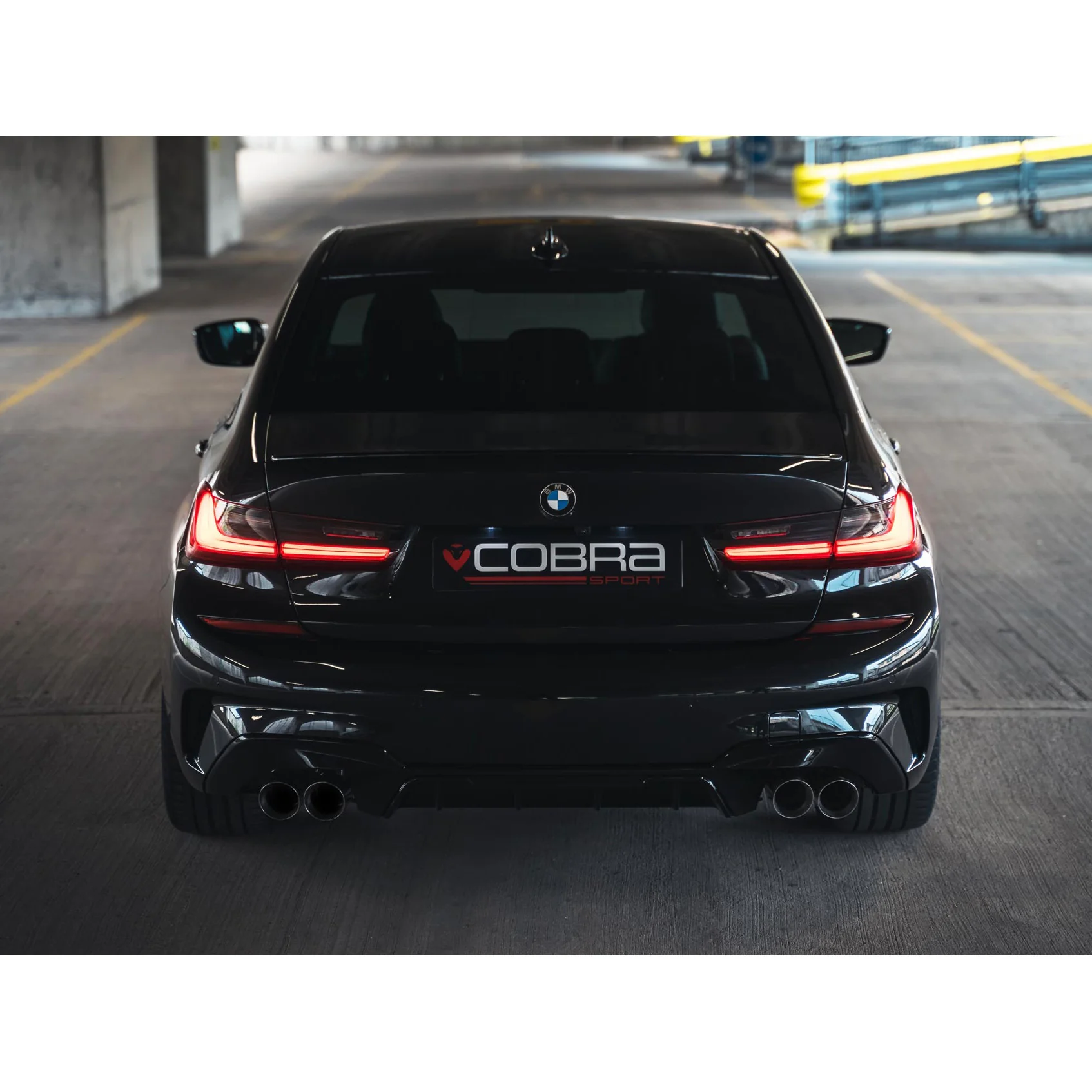 BMW 320i (G20) (19>) Non-Valved Quad Exit M3 Style Performance Exhaust - Image 4