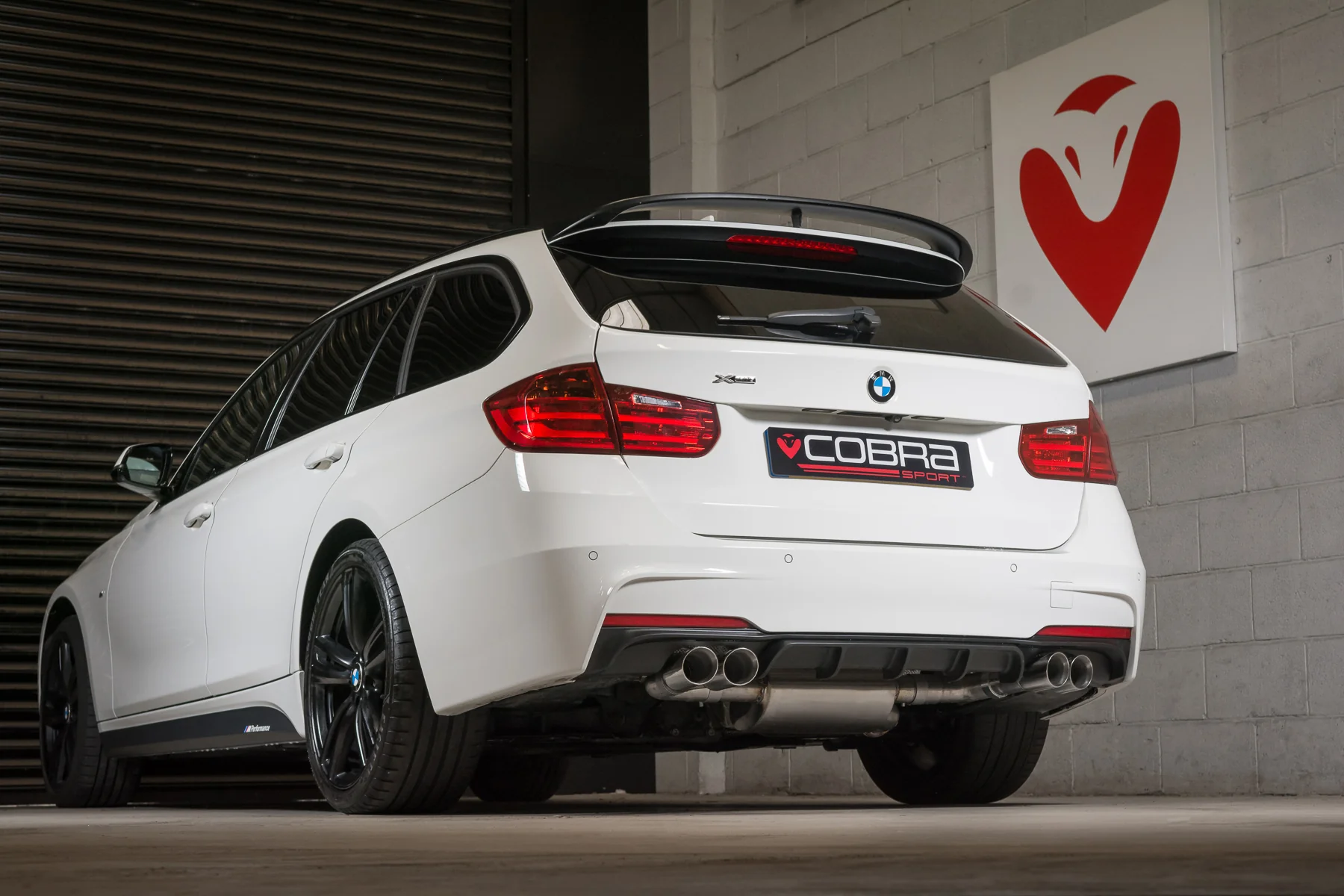 BMW 325D (F30 LCI/F31 LCI) (2015-19) Quad Exit M3 Style Performance Exhaust Conversion - Image 6