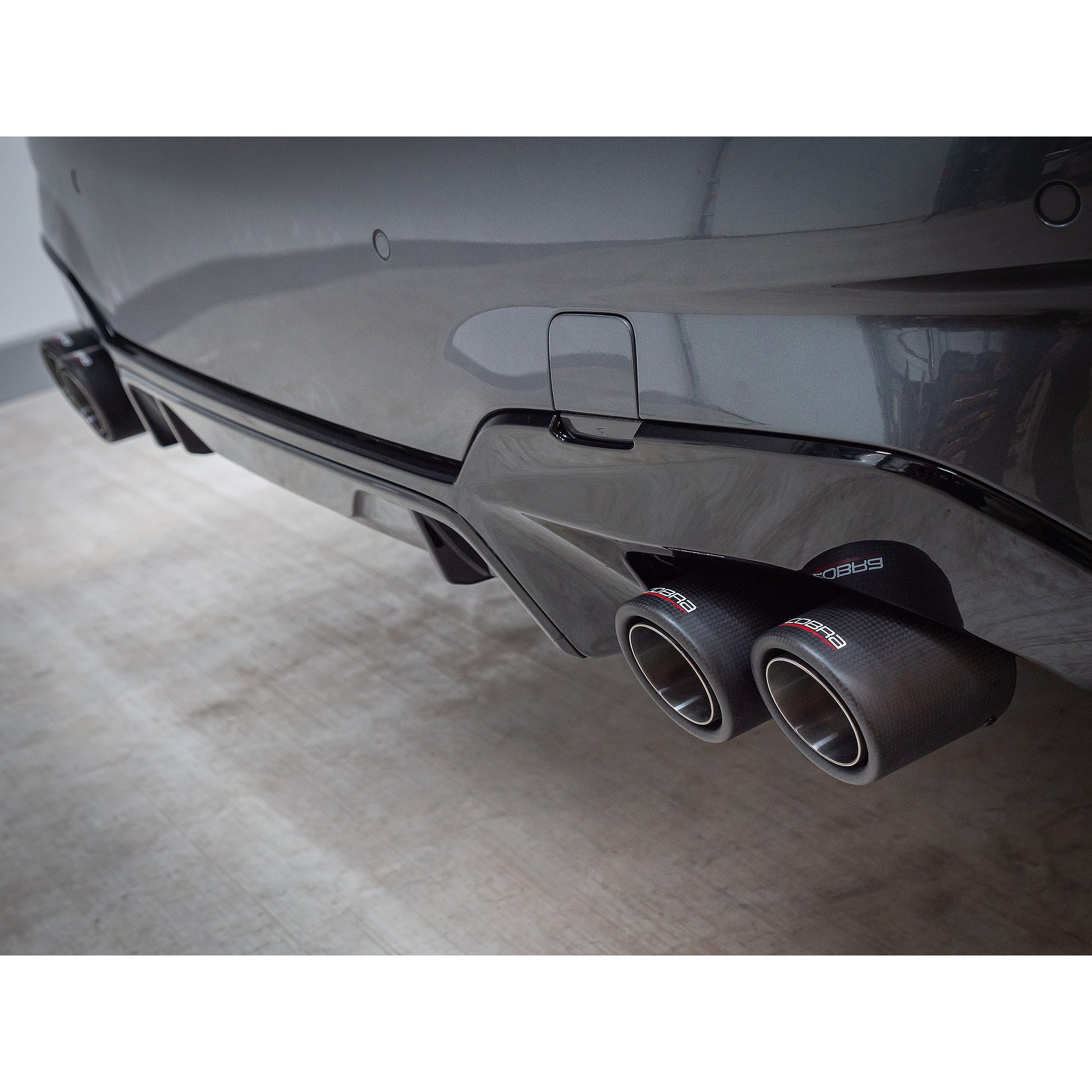 BMW 330e (G20) (19>) Non-Valved Venom Quad Exit Rear Axle Back M3 Style Performance Exhaust - Image 5
