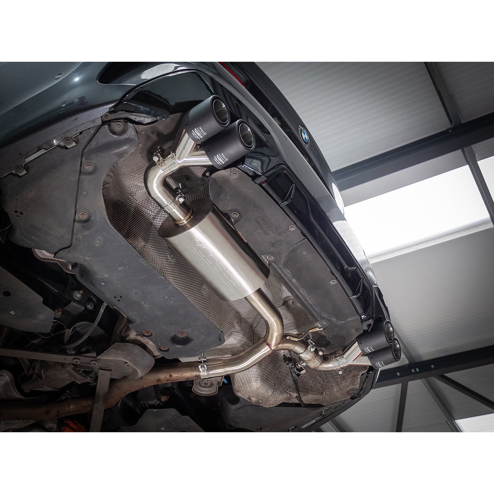 BMW 330e (G20) (19>) Valved Quad Exit Rear Axle Back M3 Style Performance Exhaust - Image 3