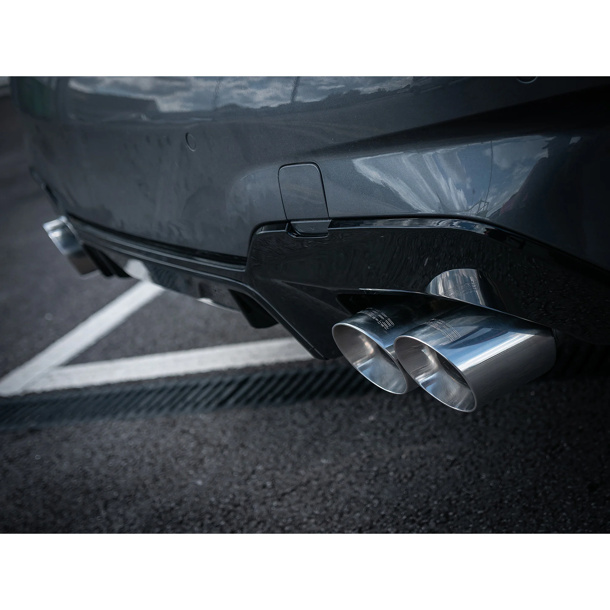 BMW 330e (G20) (19>) Valved Quad Exit Rear Axle Back M3 Style Performance Exhaust - Image 7
