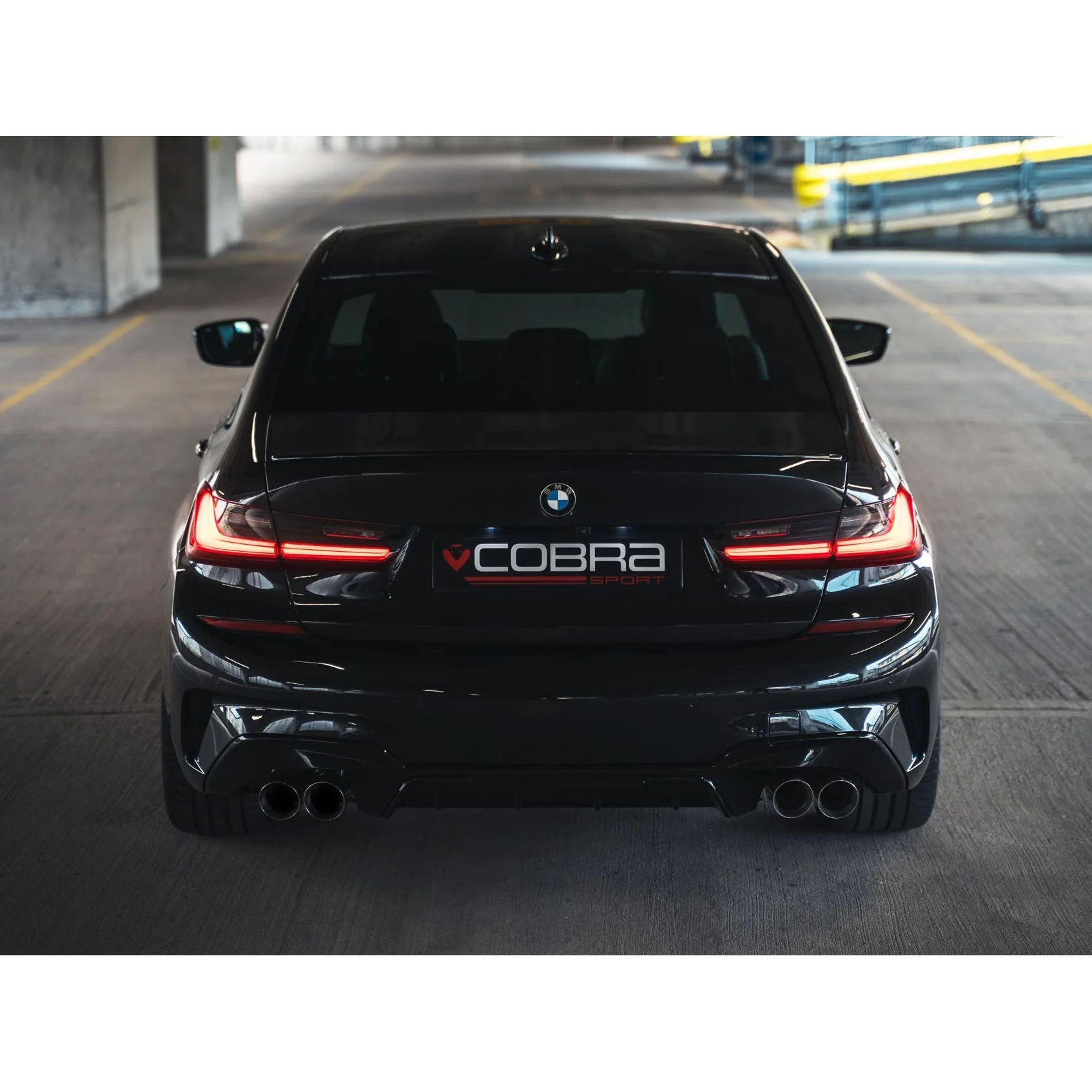 BMW 330i Touring (G21) (19>) Non-Valved Quad Exit M3 Style Performance Exhaust - Image 4
