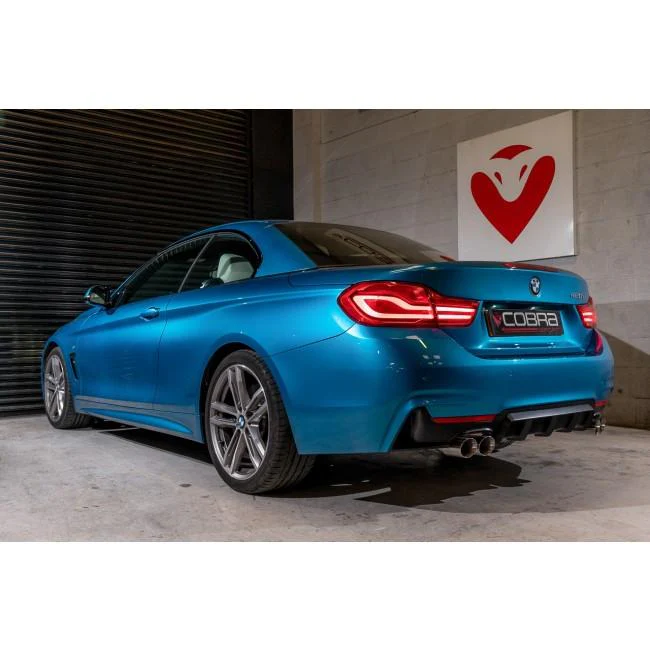 BMW 420i (F32/F33/F36) (13-20) Quad Exit M4 Style Performance Exhaust Conversion - Image 5