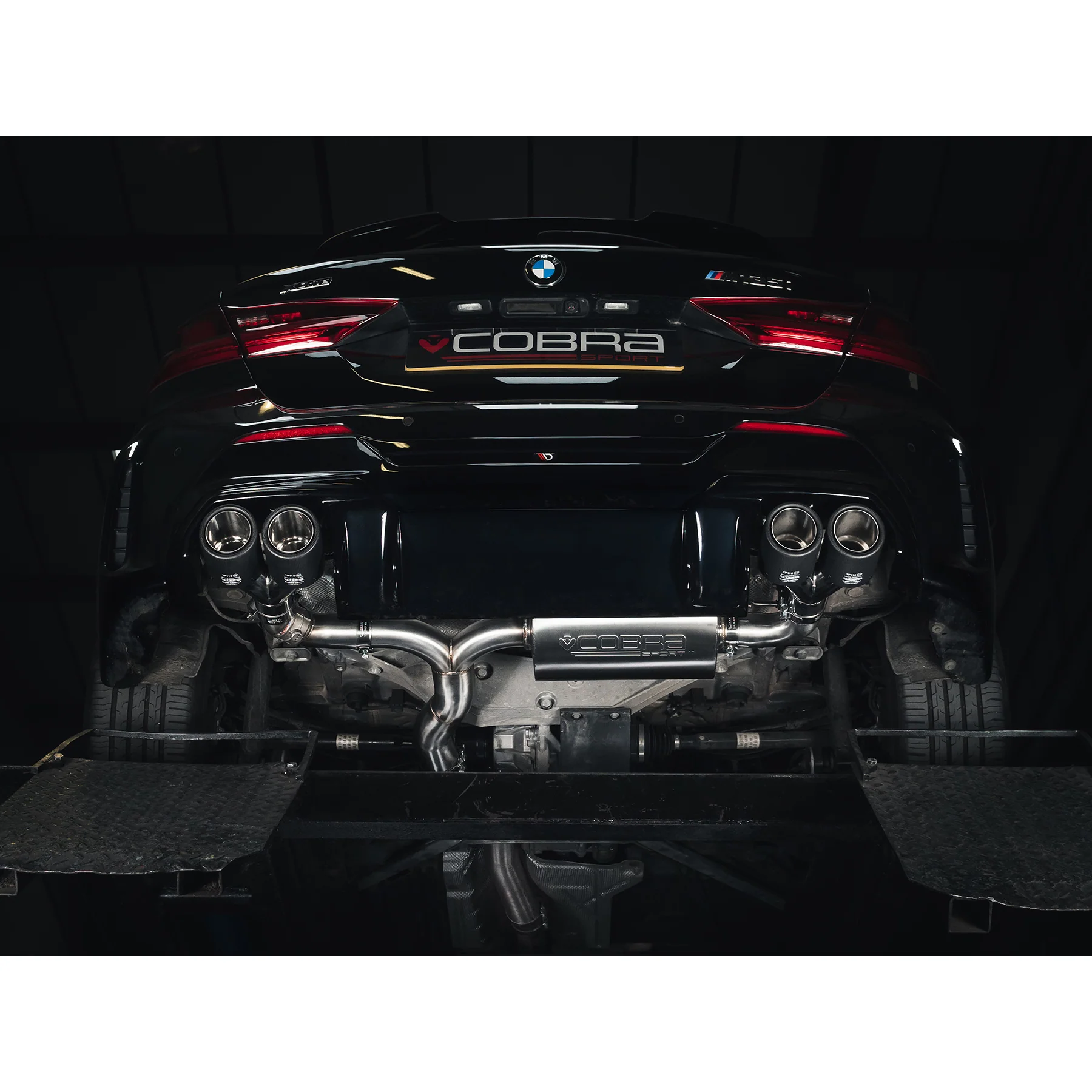 BMW M135i (F40) Quad Exit M3 Style Turbo Back Performance Exhaust - Image 2