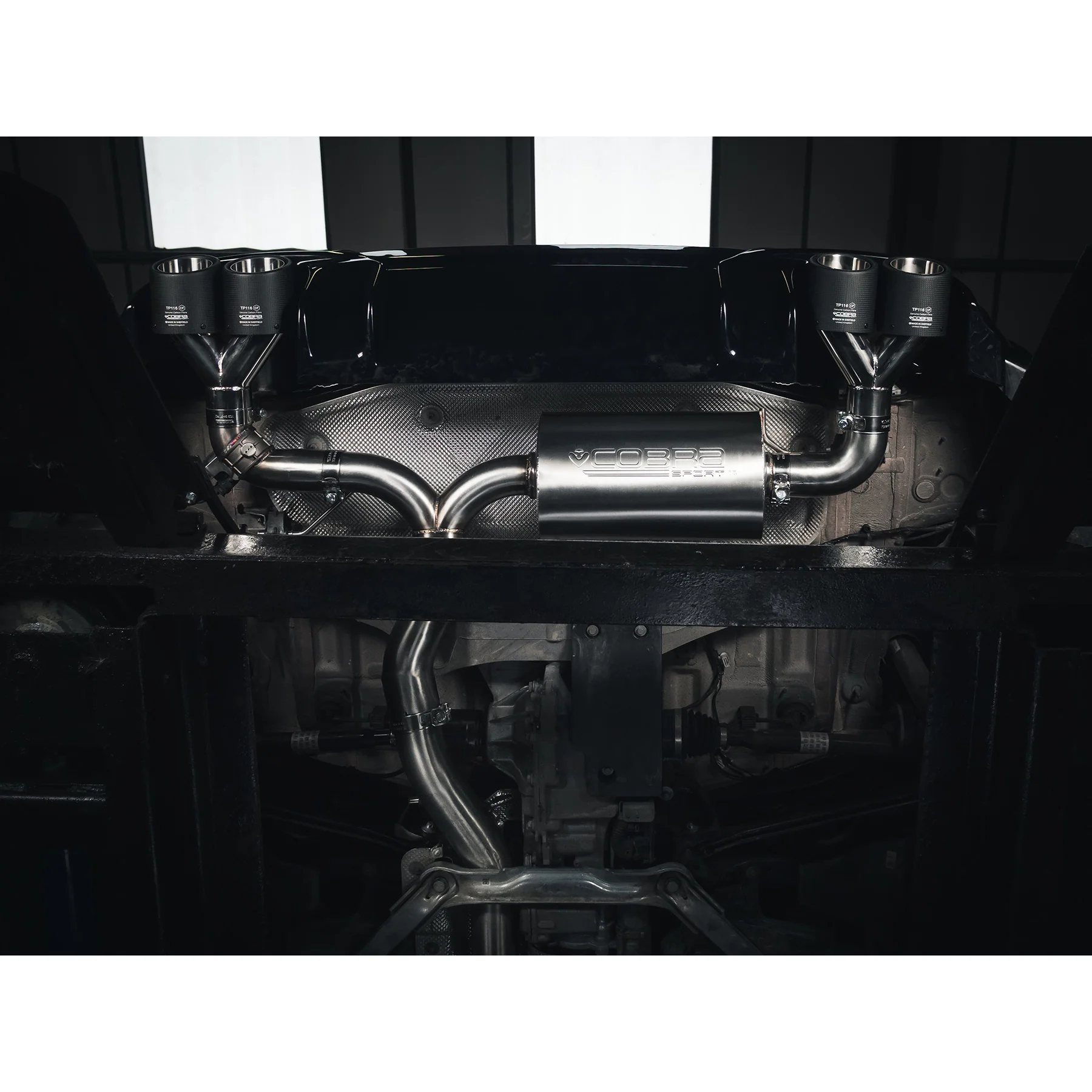 BMW M135i (F40) Quad Exit M3 Style Turbo Back Performance Exhaust - Image 3