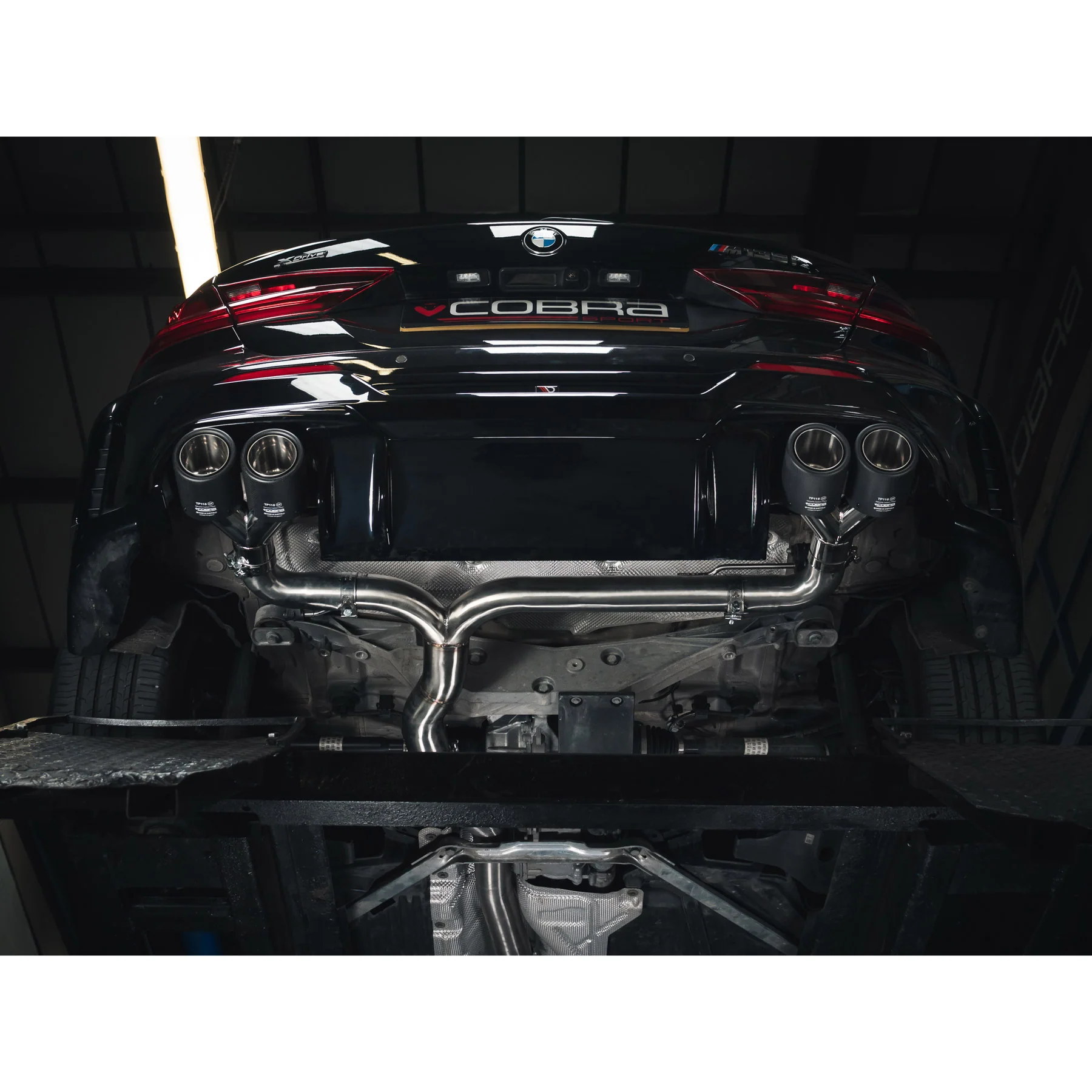 BMW M135i (F40) Venom Quad Exit M3 Style Race Box Delete Cat Back Performance Exhaust - Image 2