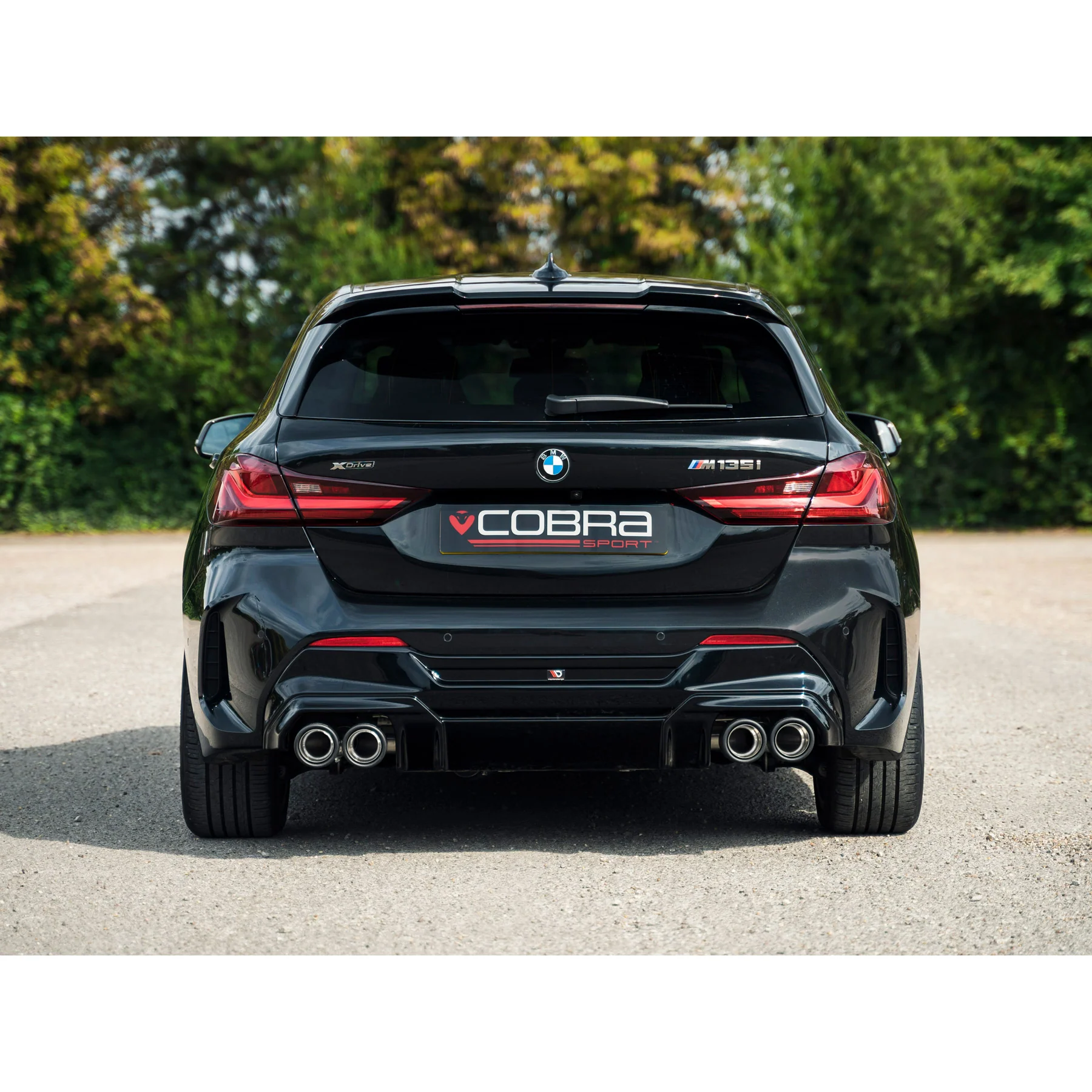 BMW M135i (F40) Venom Quad Exit Turbo Back M3 Style Race Box Delete Performance Exhaust - Image 5