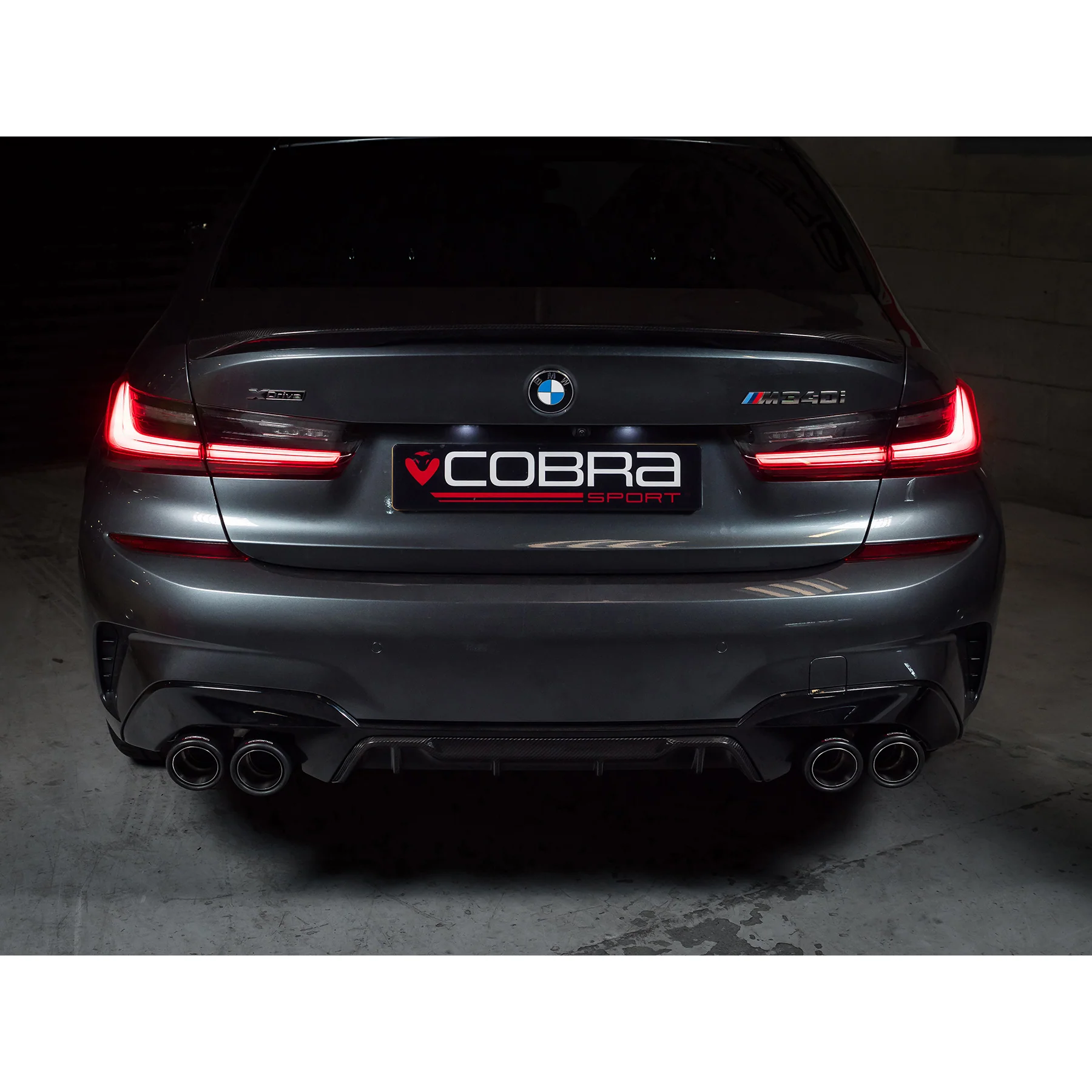 BMW M340i (G20) (19>) (UK/EU) Valved Quad Exit GPF/PPF Back Performance Exhaust - Image 5