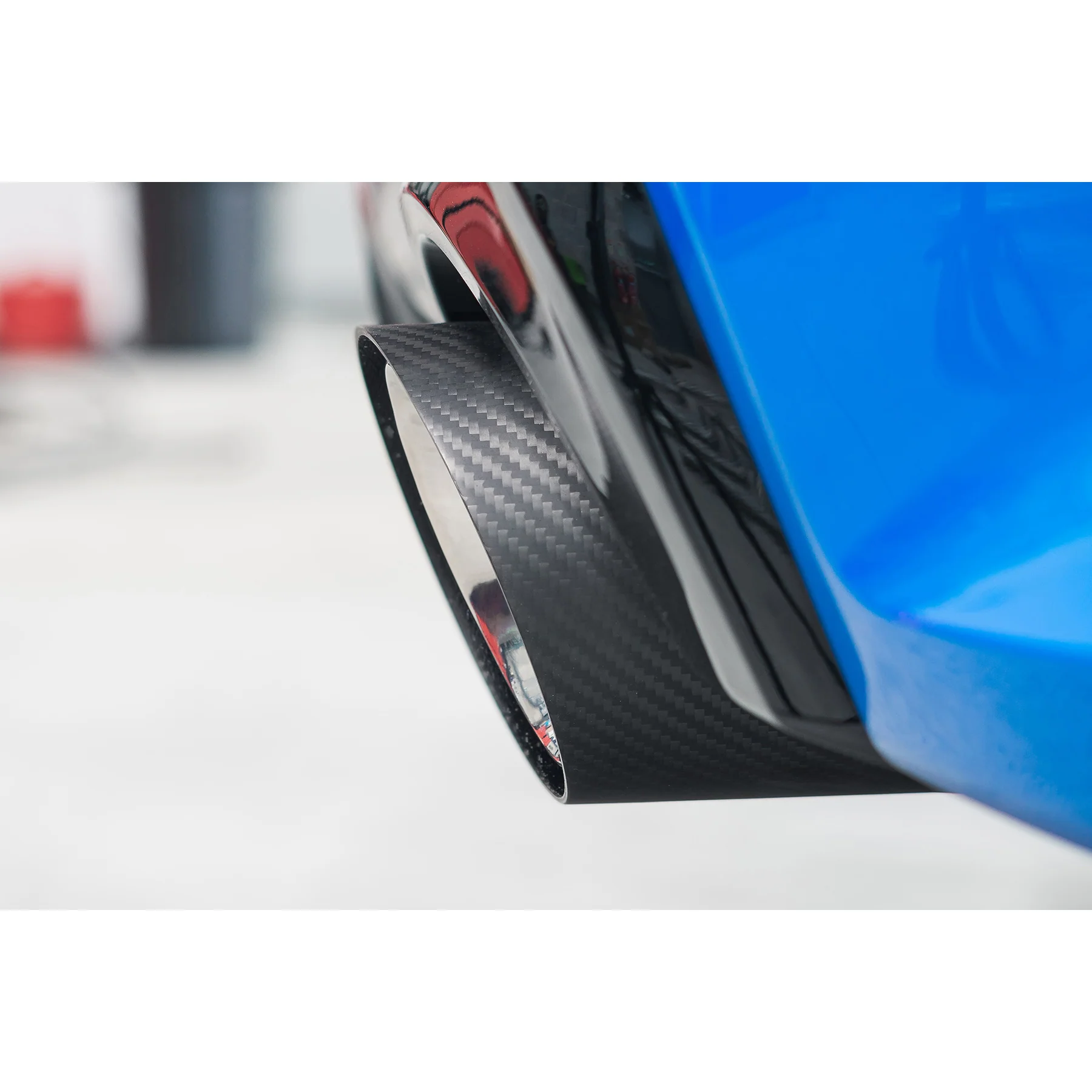 BMW X2 M35i xDrive (F39) OEM Style M Performance Tips - Carbon Fibre Larger 4.5" Slip-on Replacement Tailpipes (Pair) - Image 4