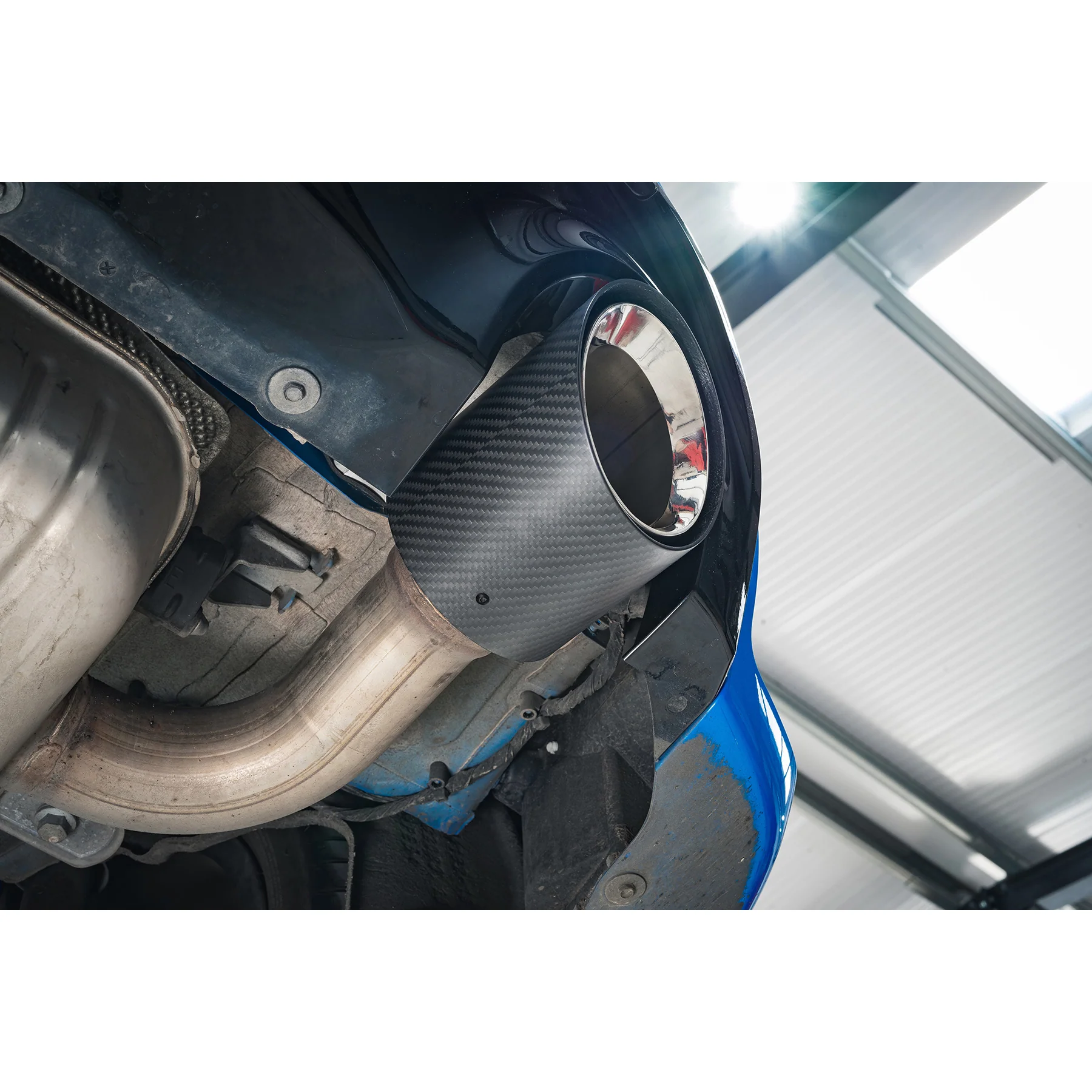 BMW X2 M35i xDrive (F39) OEM Style M Performance Tips - Carbon Fibre Larger 4.5" Slip-on Replacement Tailpipes (Pair) - Image 5