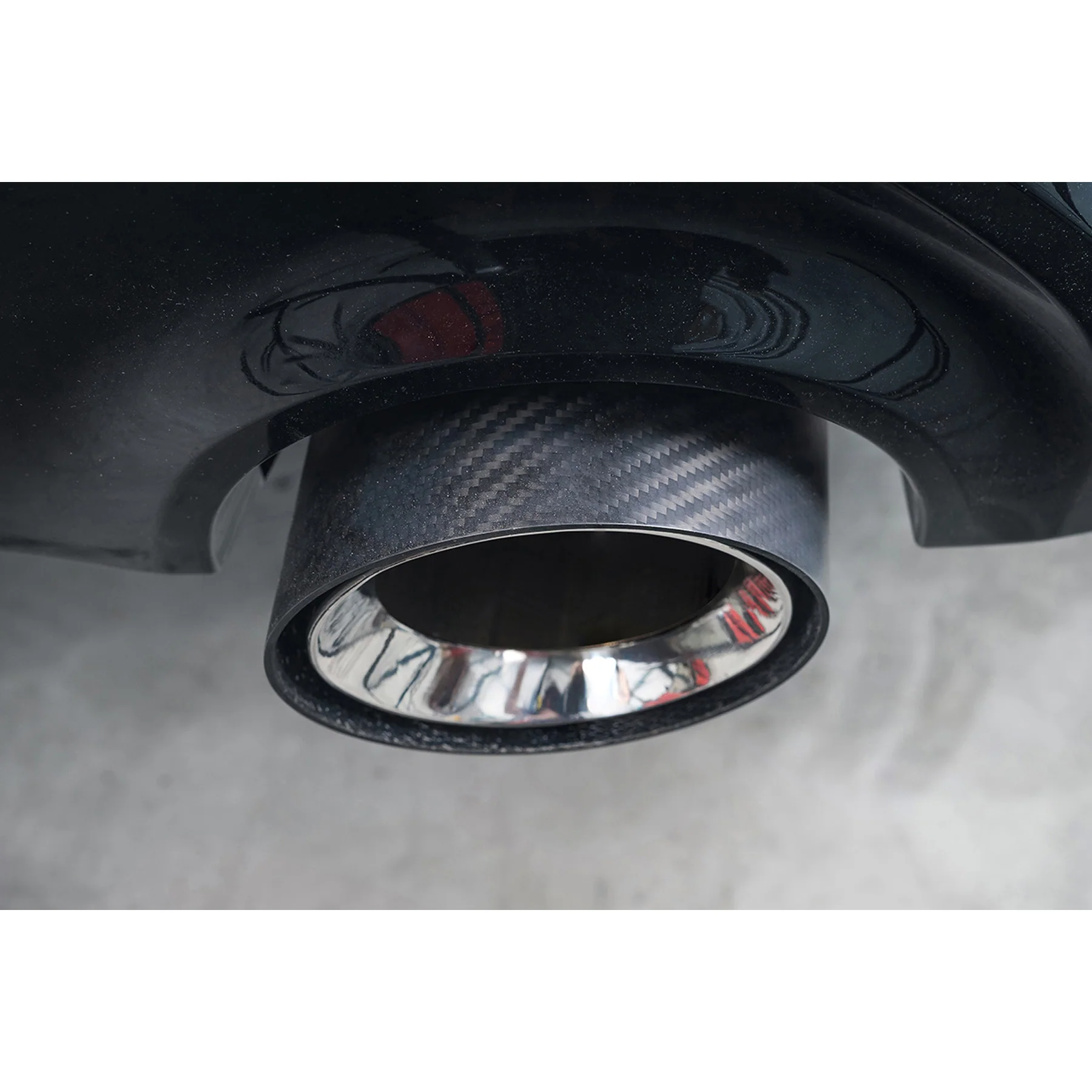 BMW X2 M35i xDrive (F39) OEM Style M Performance Tips - Carbon Fibre Larger 4.5" Slip-on Replacement Tailpipes (Pair) - Image 6