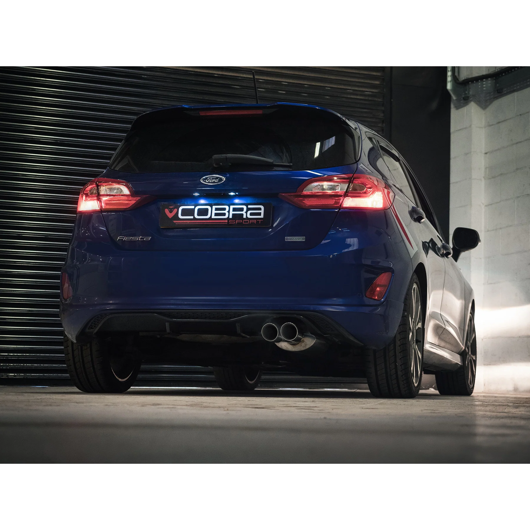 Ford Fiesta (Mk8) 1L EcoBoost ST-Line (ST Style) Twin Tip Cat Back Performance Exhaust - Image 4