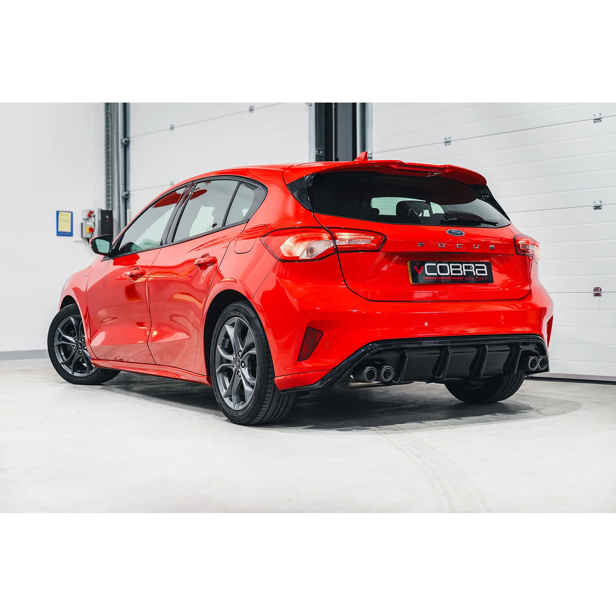 Ford Focus ST-Line 1.0L 125PS (Mk4) Quad Exit Rear Performance Exhaust - Image 7