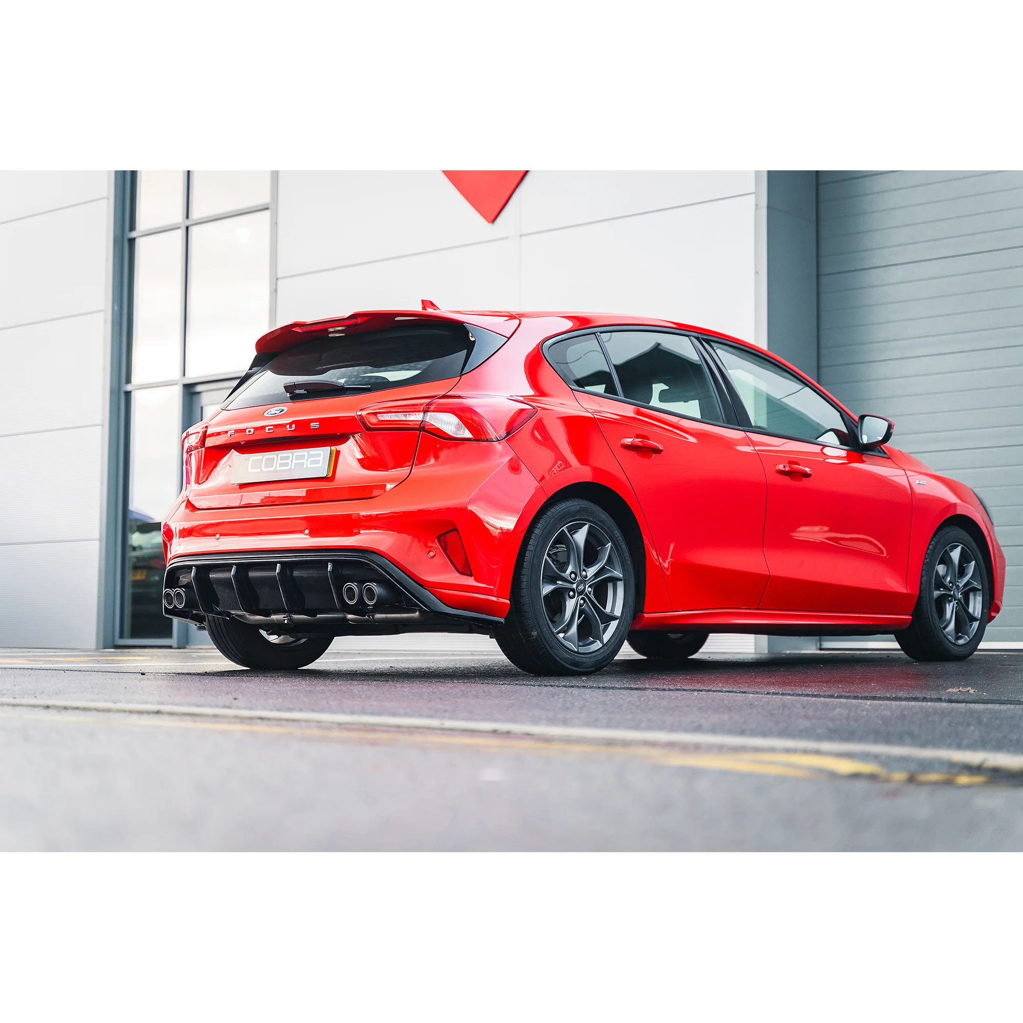 Ford Focus ST-Line 1.0L 125PS (Mk4) Quad Exit Rear Performance Exhaust - Image 9