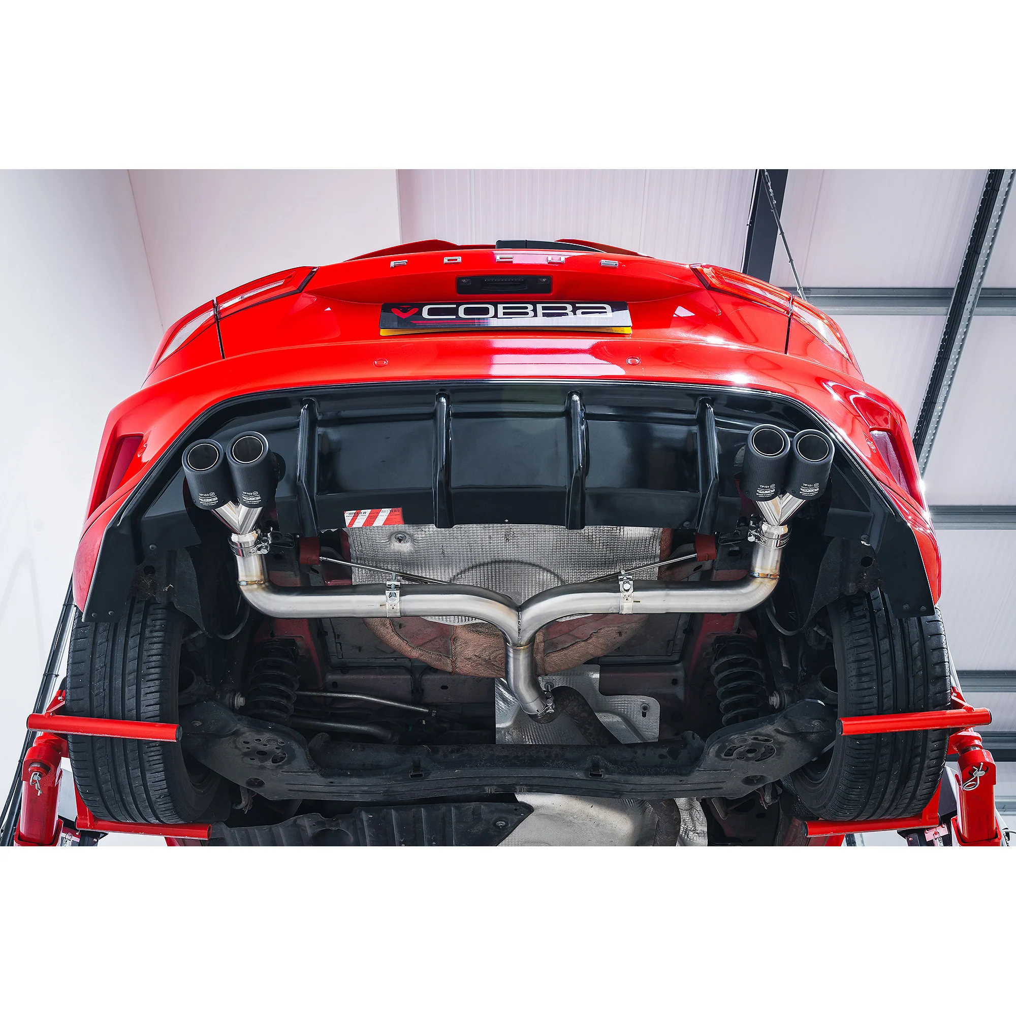Ford Focus ST-Line 1.0L 125PS (Mk4) Venom Quad Exit Rear Performance Exhaust - Image 3