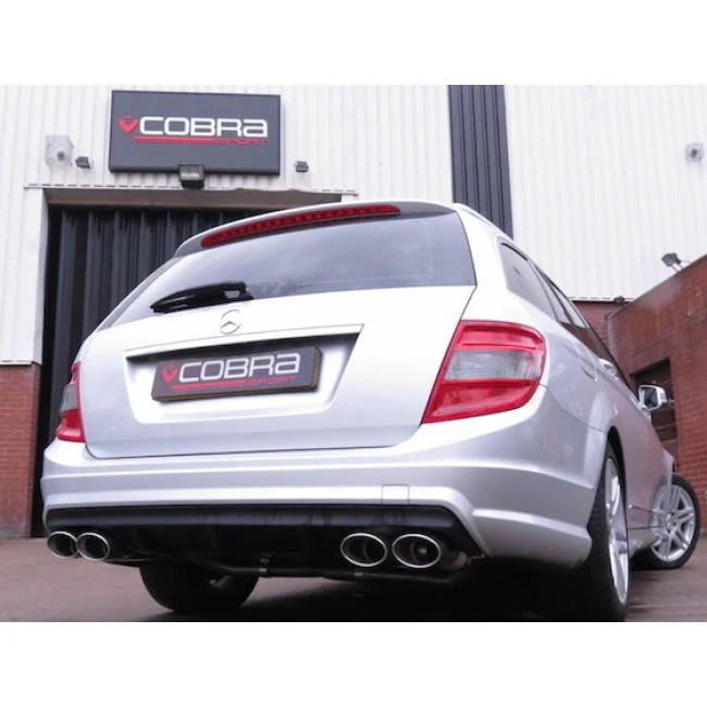 Mercedes W204 C200/C220/C250 (Diesel) AMG Quad Performance Exhaust - Image 12