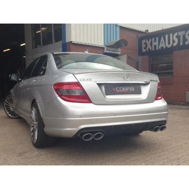 Mercedes W204 C200/C220/C250 (Diesel) AMG Quad Performance Exhaust - Image 4