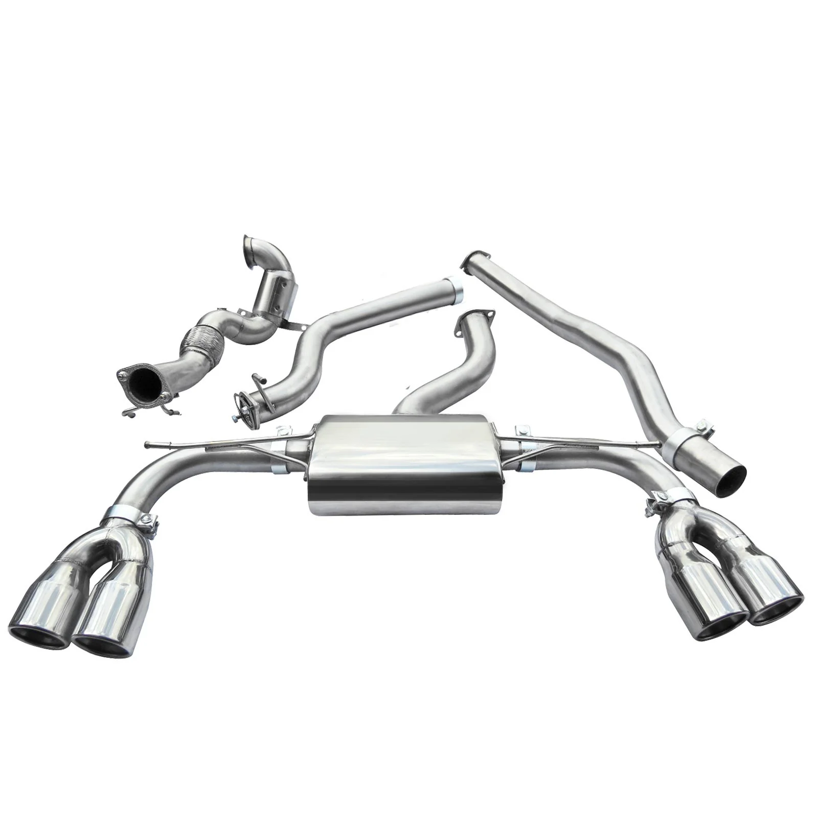 Audi S3 (8V) Saloon (Non-Valved) (13-18) Turbo Back Performance Exhaust - Image 14