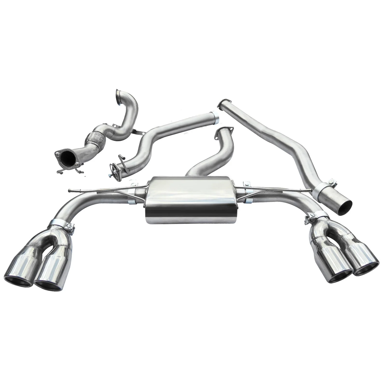 Audi S3 (8V) Saloon (Non-Valved) (13-18) Turbo Back Performance Exhaust - Image 16