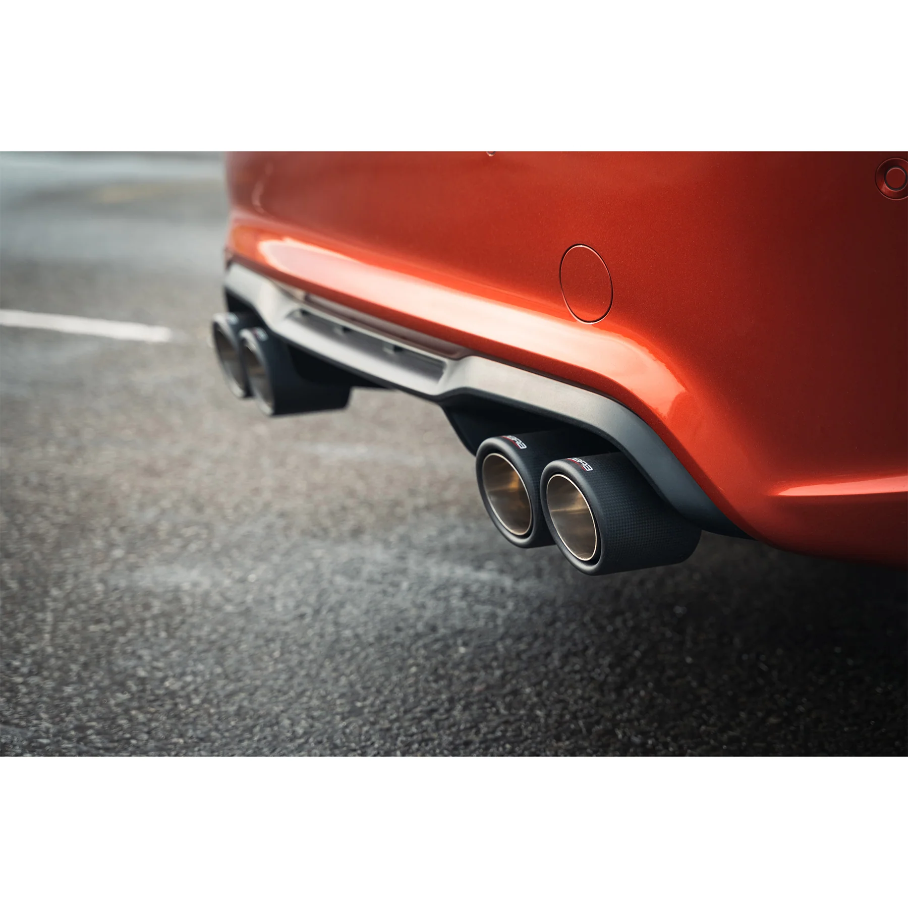 Pair of 4" Twin Inward Rolled Carbon Fibre Tips TP116-CF-2 - Image 2