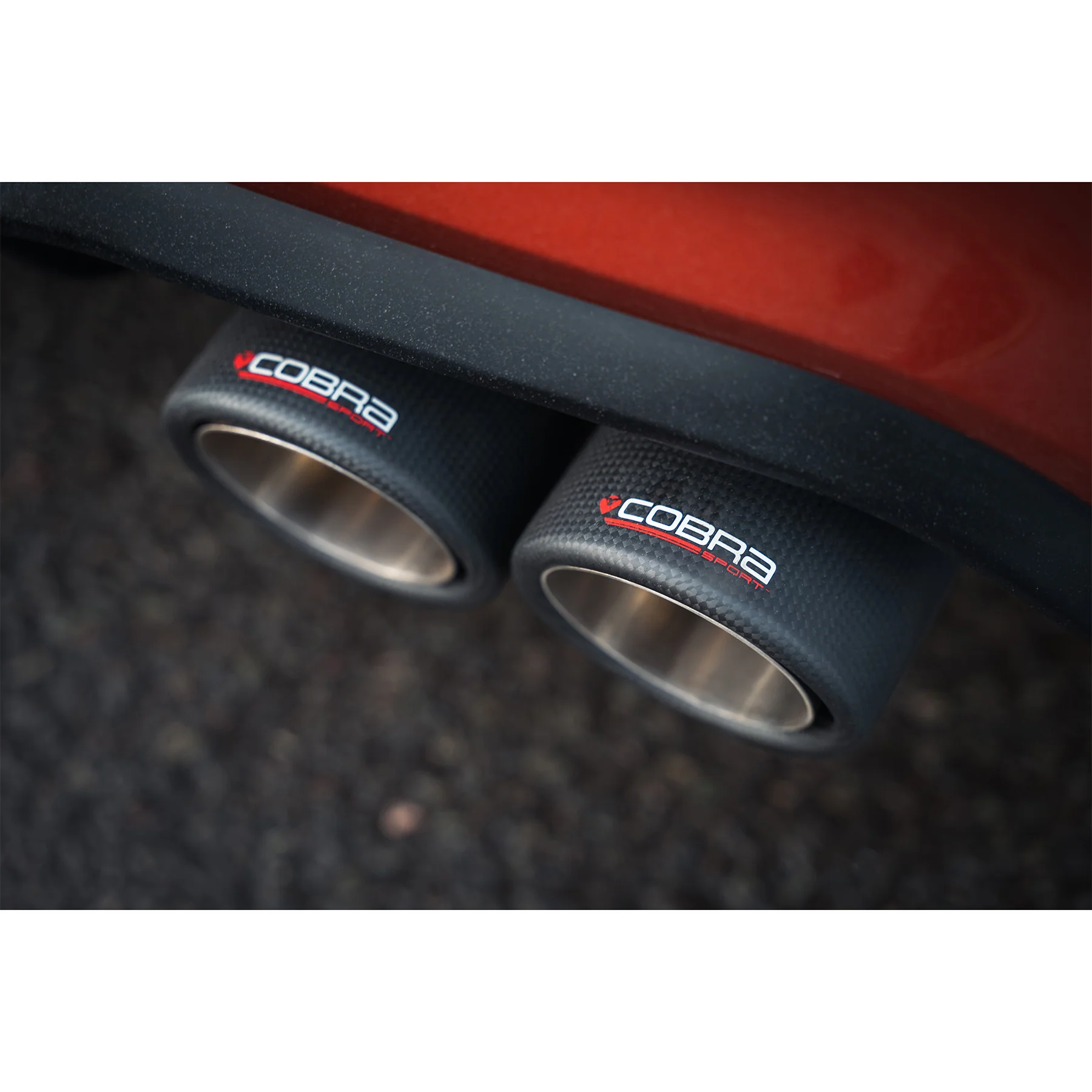Pair of 4" Twin Inward Rolled Carbon Fibre Tips TP116-CF-2 - Image 3