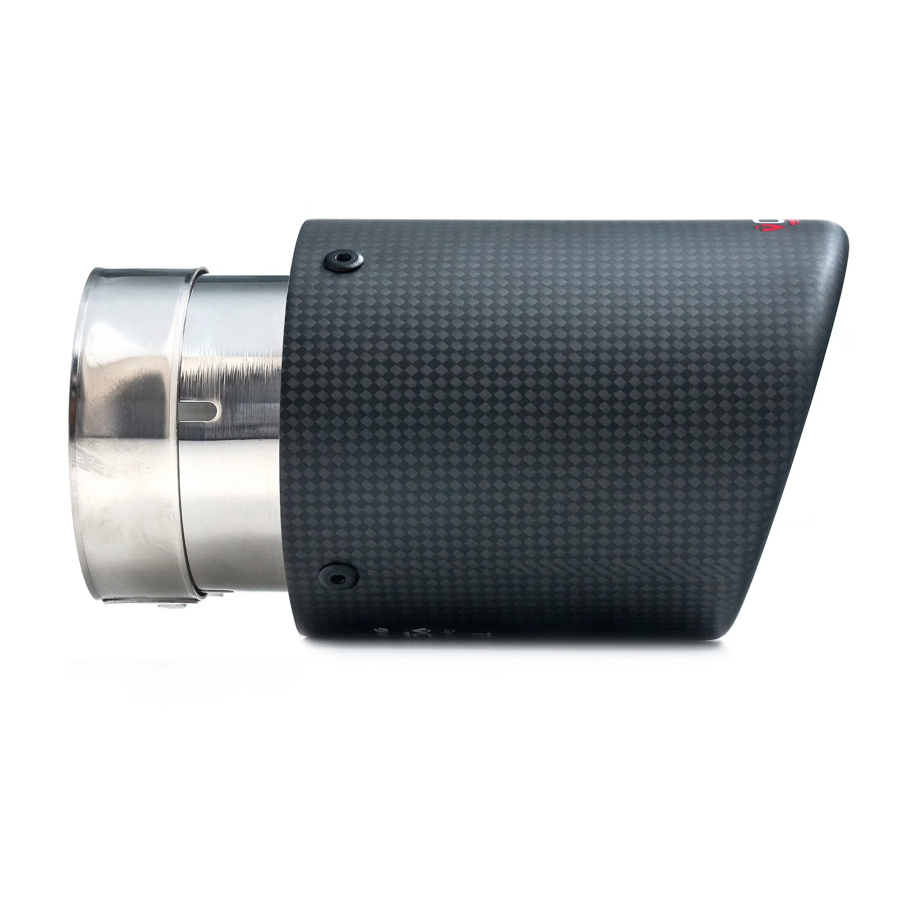 Pair of 3.5" Inward Rolled Slash Cut Carbon Fibre Tips TP110-CF-2 - Image 2