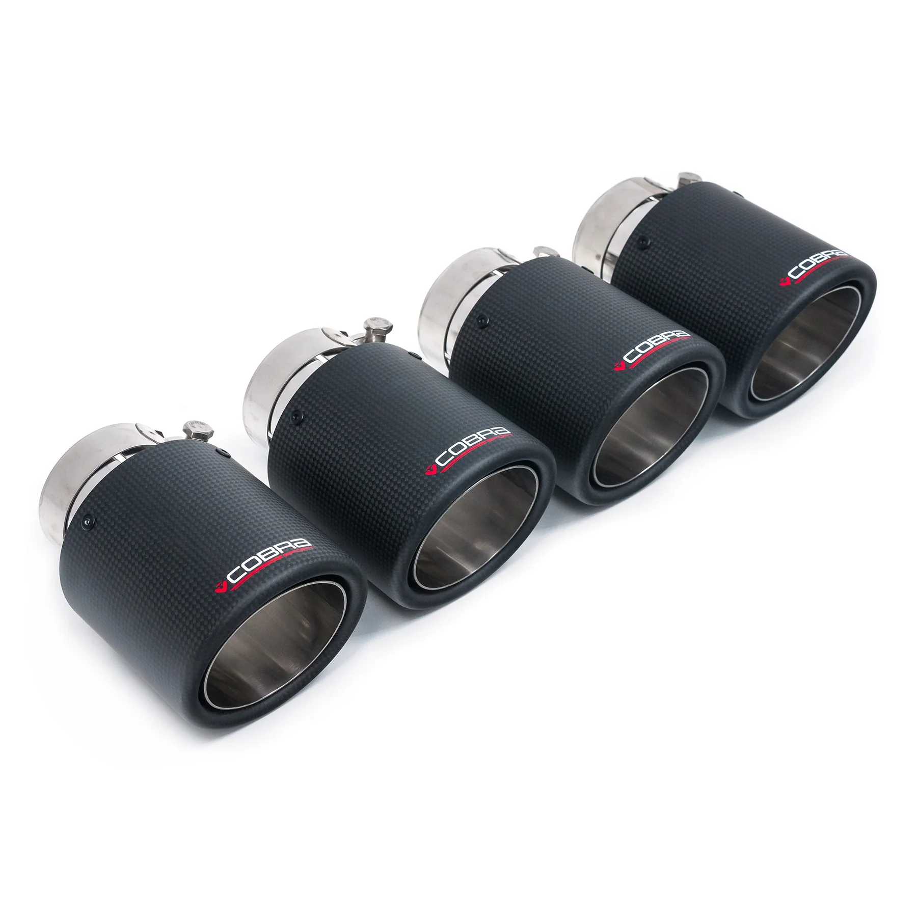 Set of 4 - 3.5" Inward Rolled Carbon Fibre Tips TP110-CF-4