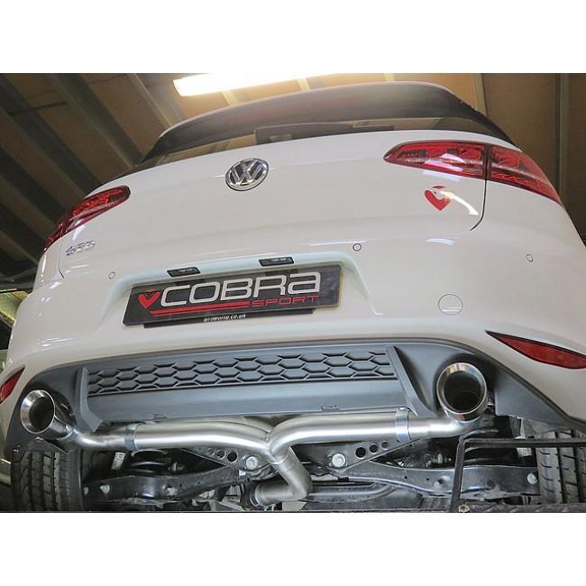 VW Golf GTD (Mk7) 2.0 TDI (5G) (14-17) GTI Style Cat Back Performance Exhaust - Image 6