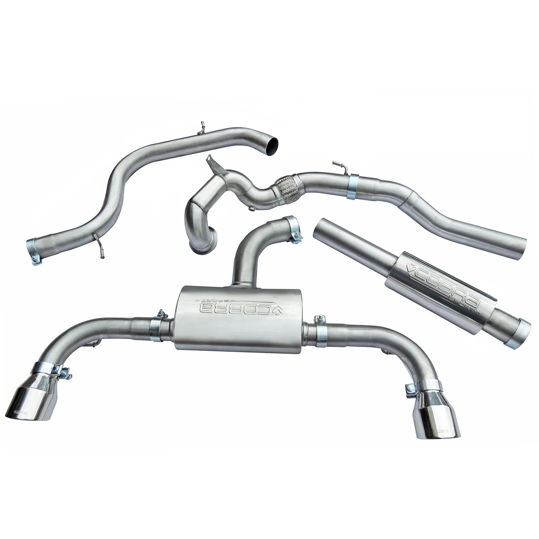 VW Golf GTI (Mk7.5) 2.0 TSI (5G) (17-20) Turbo Back Performance Exhaust - Image 10