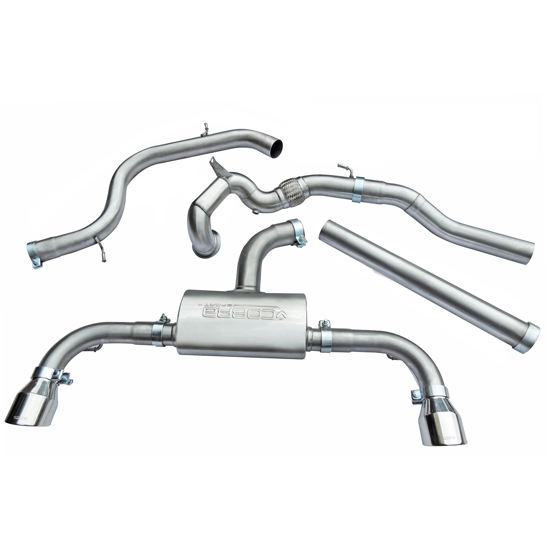 VW Golf GTI (Mk7.5) 2.0 TSI (5G) (17-20) Turbo Back Performance Exhaust - Image 11