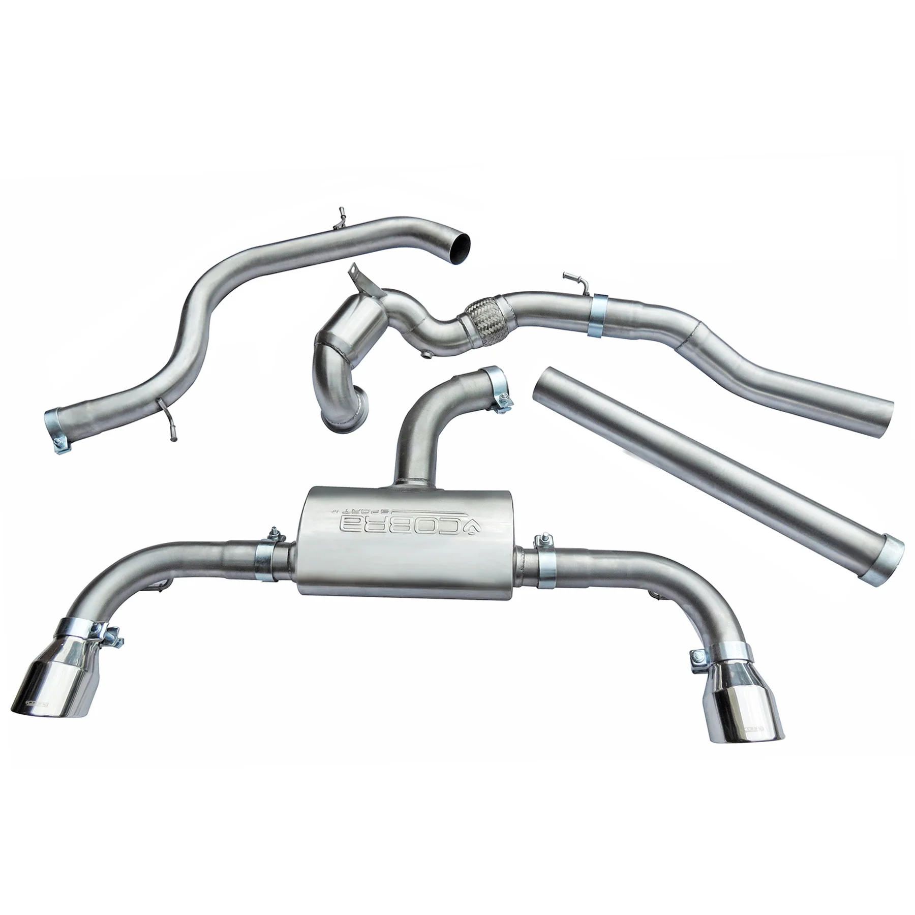 VW Golf GTI (Mk7.5) 2.0 TSI (5G) (17-20) Turbo Back Performance Exhaust - Image 9