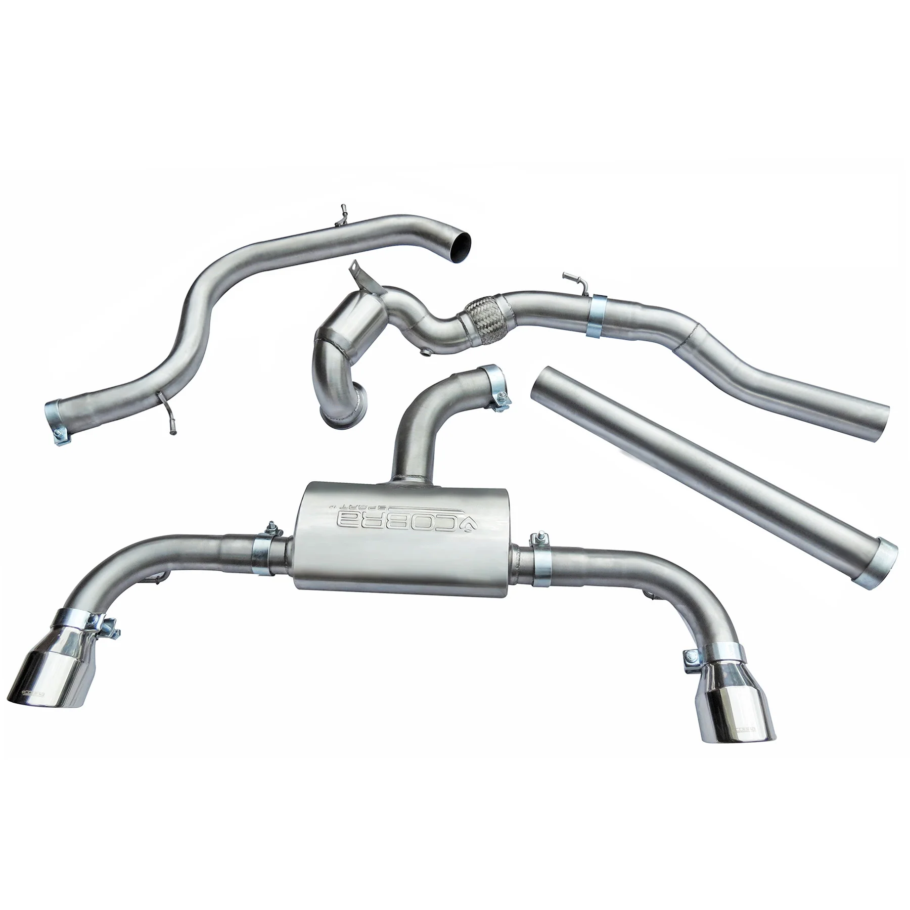 VW Golf GTI (Mk7) 2.0 TSI (5G) (12-17) Turbo Back Performance Exhaust - Image 11