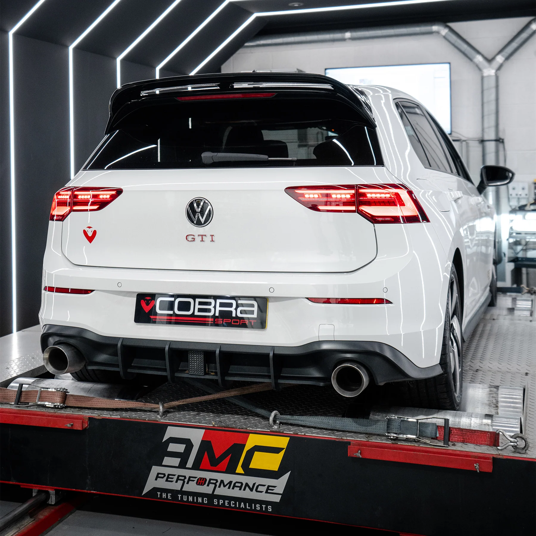 VW Golf GTI (Mk8) 2.0 TSI (20>) Front Downpipe Sports Cat / De-Cat Performance Exhaust - Image 2
