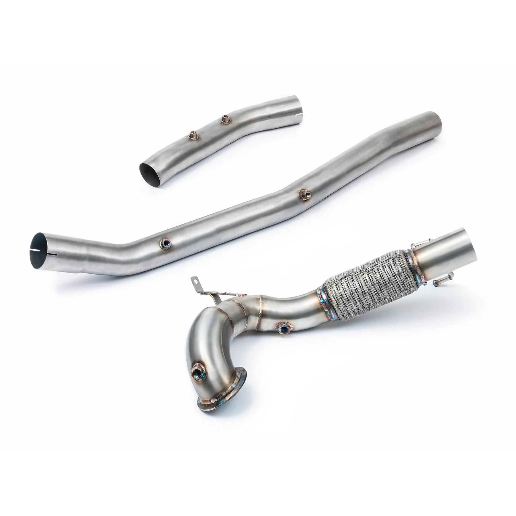 VW Golf GTI (Mk8) 2.0 TSI (20>) Front Downpipe Sports Cat / De-Cat Performance Exhaust - Image 4