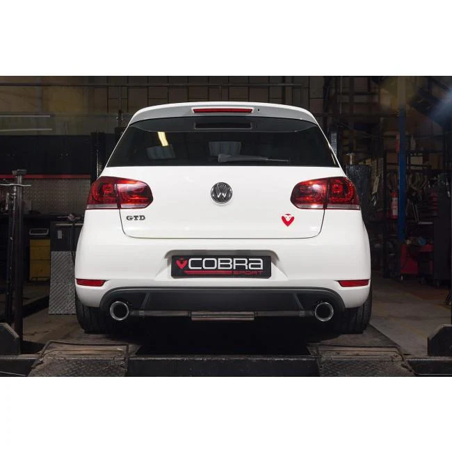VW Golf GTD (Mk6) 2.0 TDI (5K) (09-13) GTI Style Cat Back Performance Exhaust - Image 9
