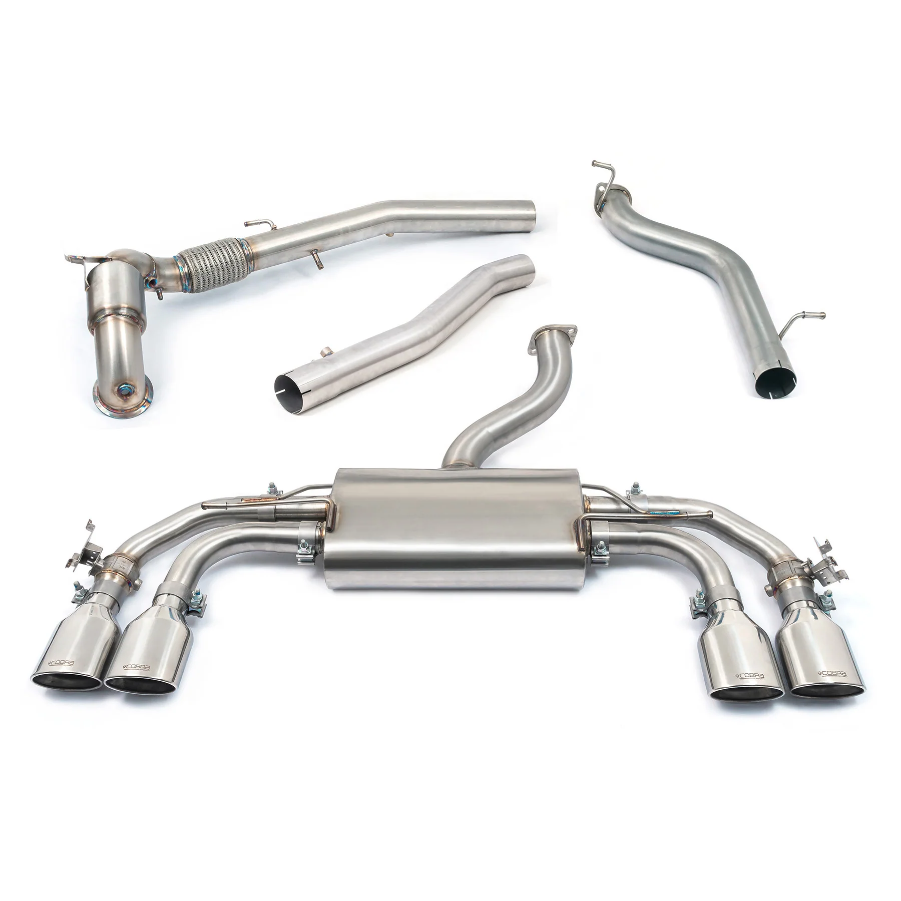 VW Golf R (Mk8) 2.0 TSI (21>) Valved Turbo Back Performance Exhaust - Image 10