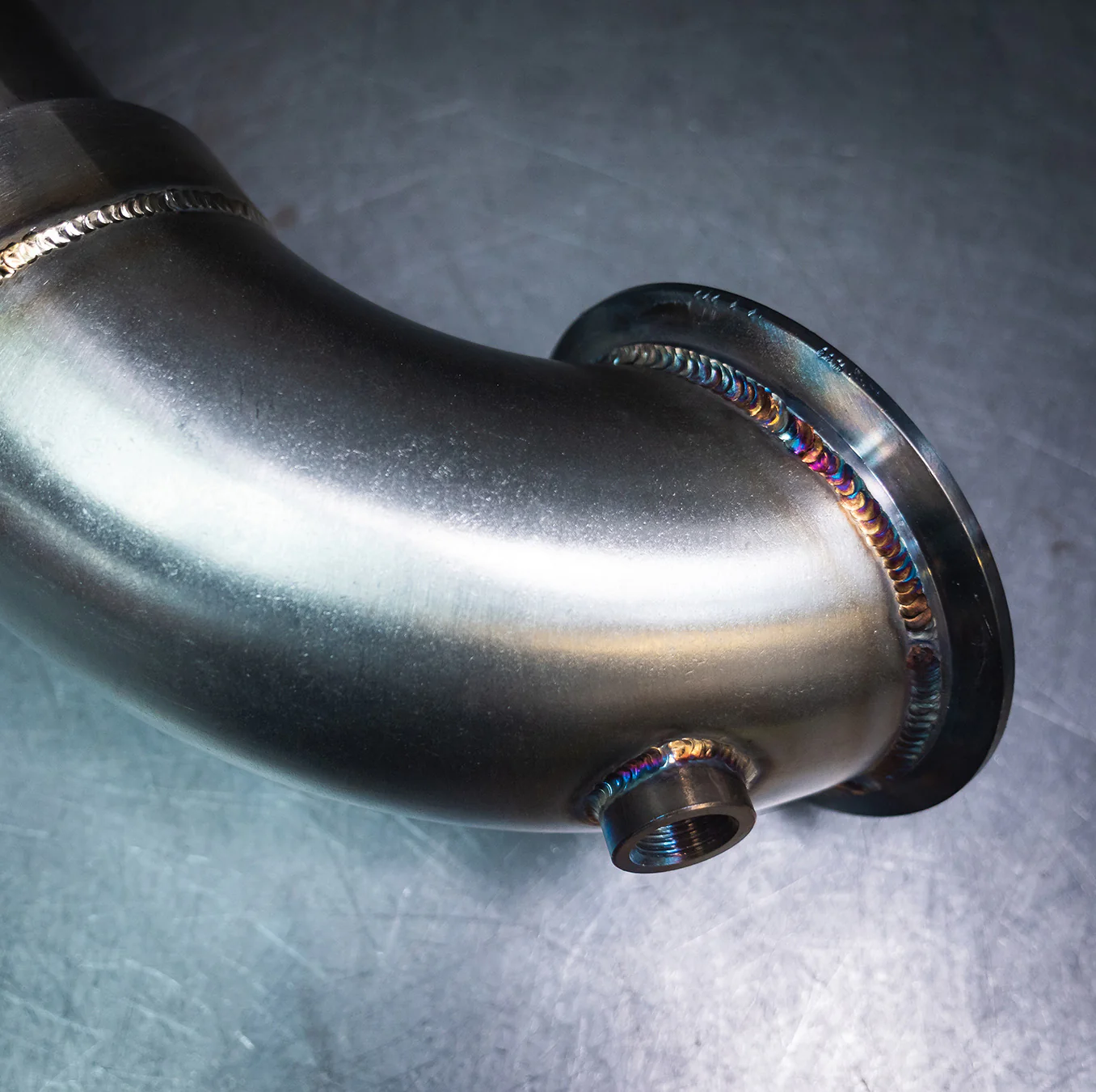VW Golf R (Mk8) 2.0 TSI (21>) Front Downpipe Sports Cat / De-Cat Performance Exhaust - Image 3